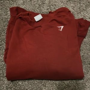 red gymshark crew neck